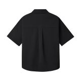  Degrey.Madmonks Pockets Short-Sleeved Black Shirt - DMPS 