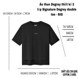  Áo thun Degrey thiết kế 2 lớp Signature Degrey double tee - SIG 