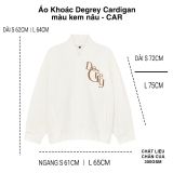  Áo Khoác Degrey Cardigan màu kem nâu - CAR 