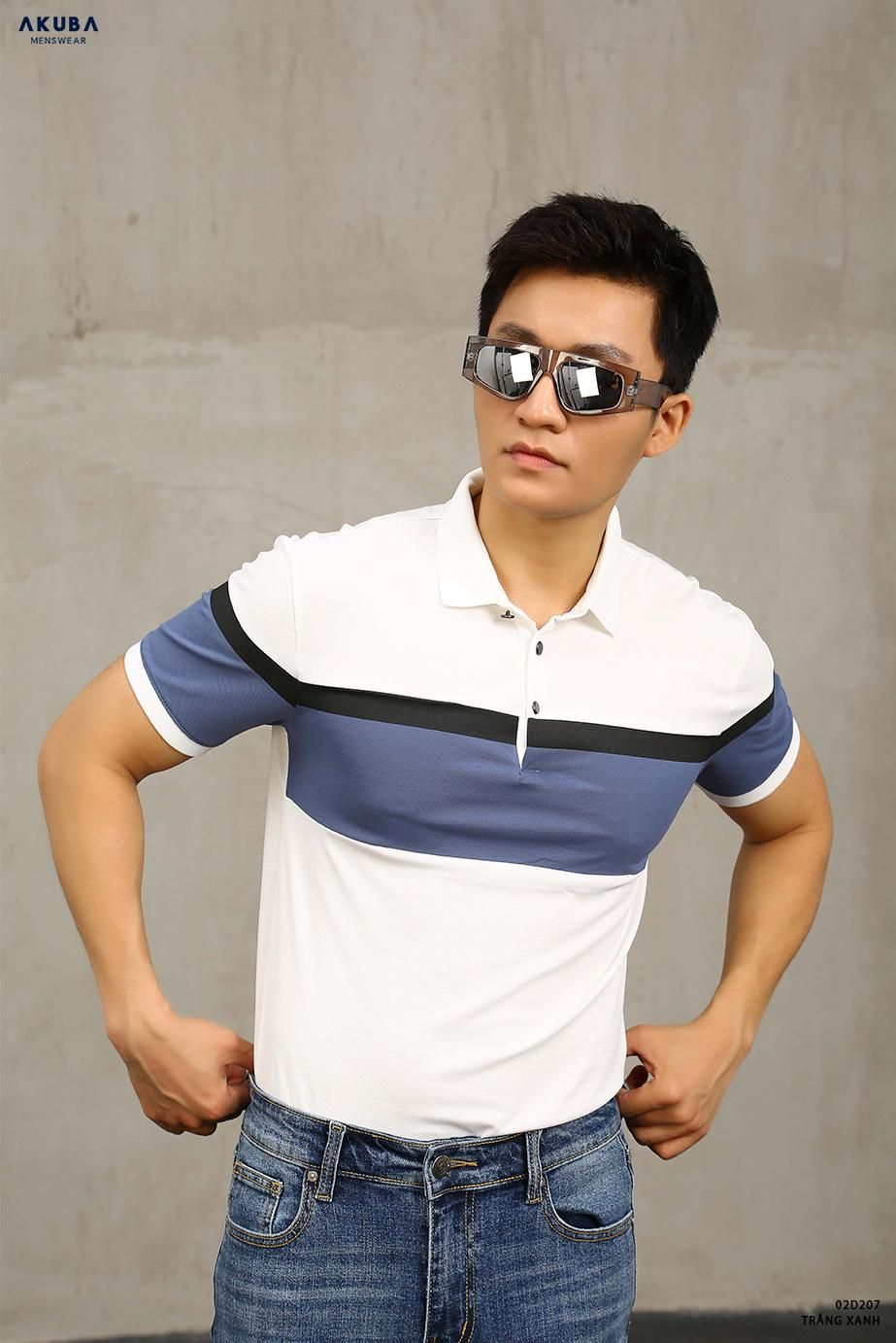 ÁO THUN CỔ AKUBA 02D207