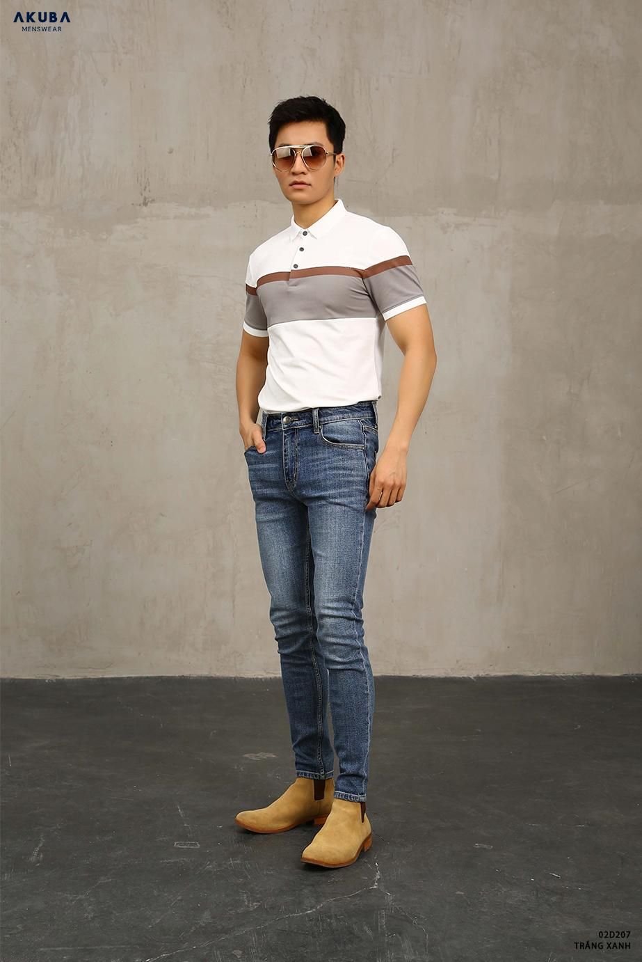 ÁO THUN CỔ AKUBA 02D207