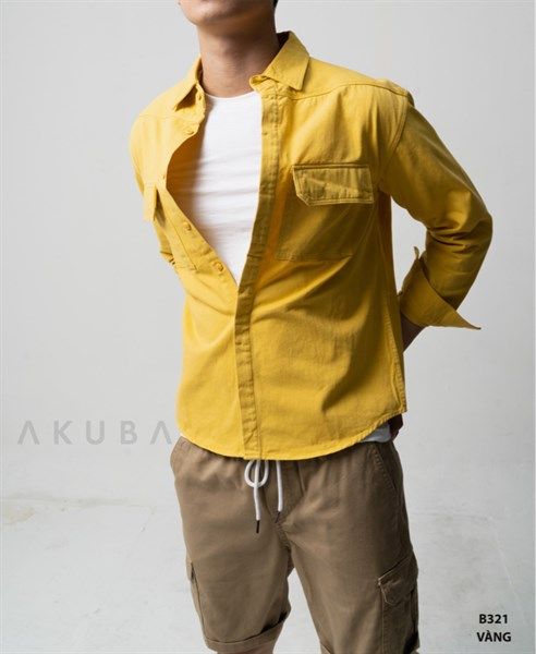 AO KHOAC KAKI JEAN B321
