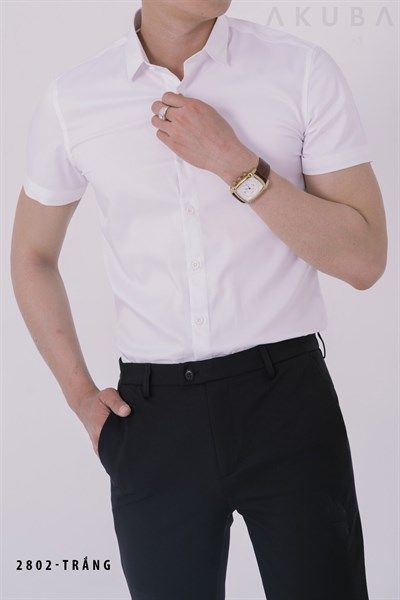 ÁO SƠMI TAY NGẮN AKUBA 2802