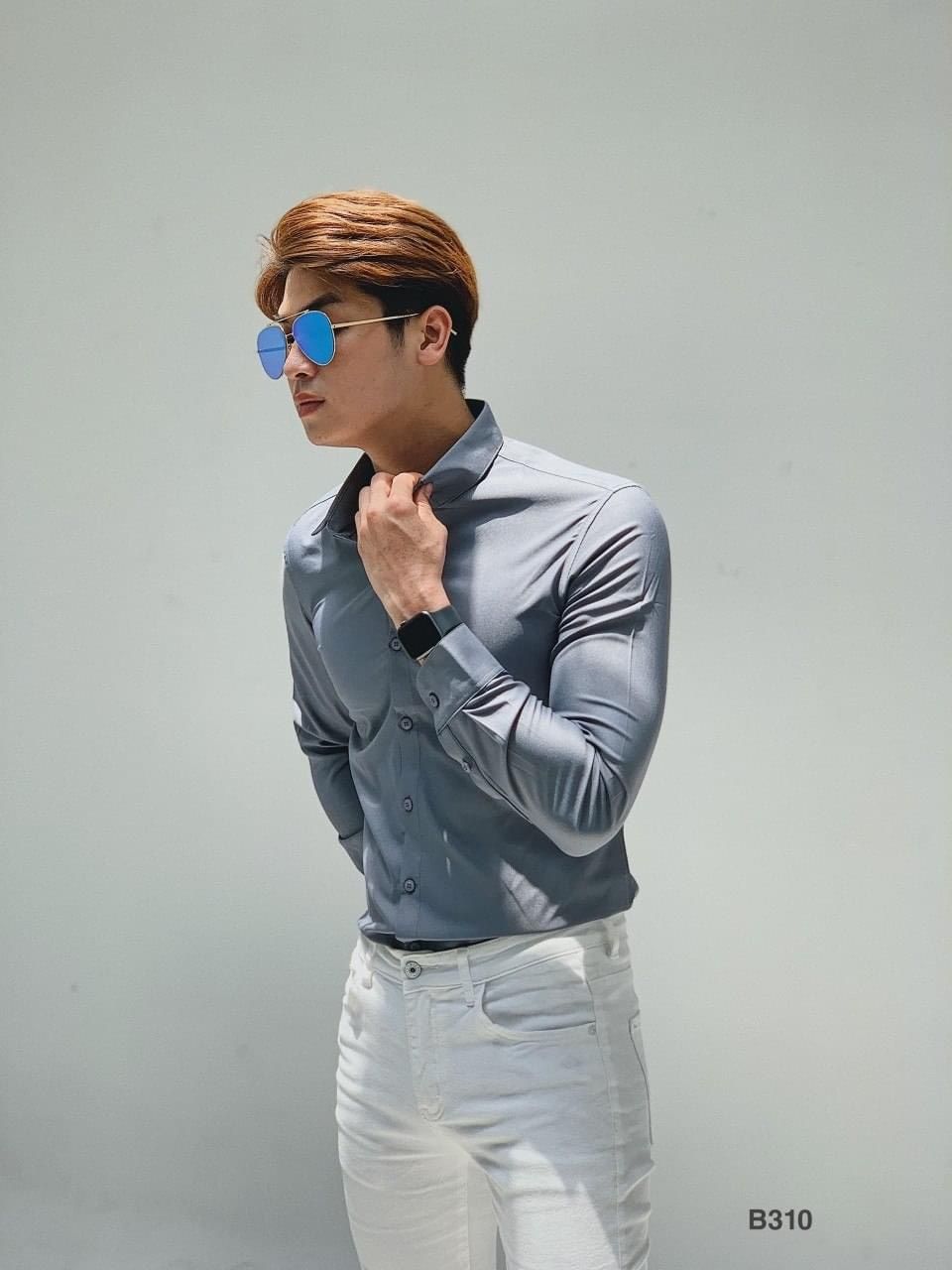 ÁO SƠMI TAY DÀI AKUBA B310
