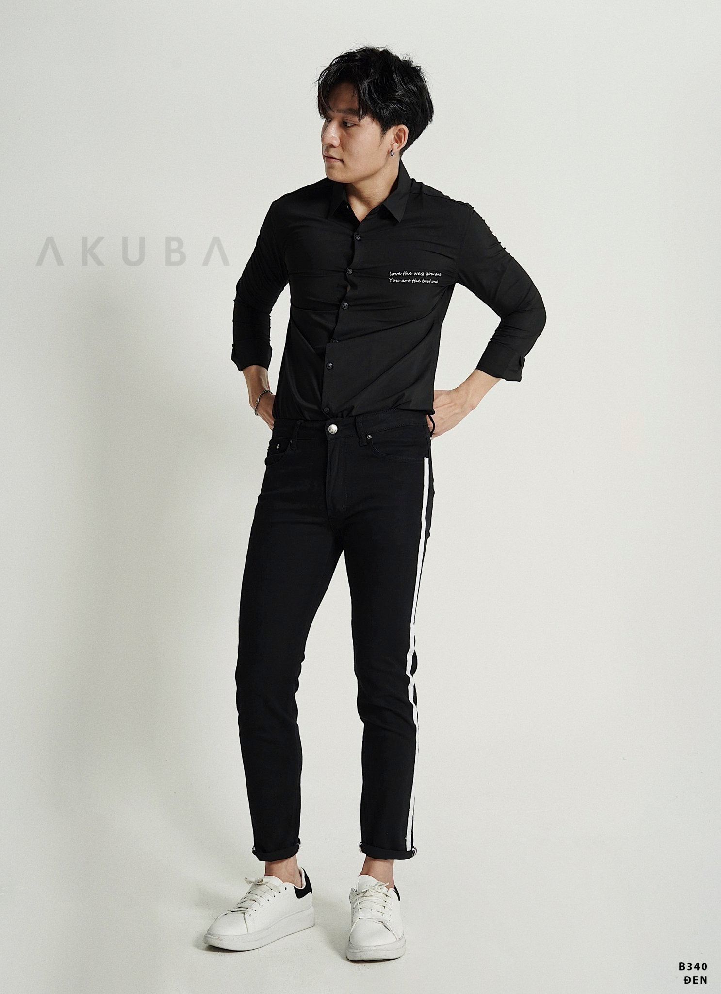 ÁO SƠMI TÀY DÀI AKUBA B340