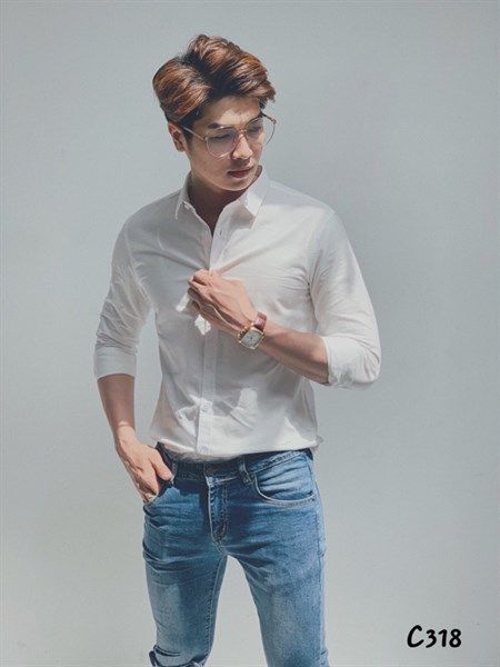 ÁO SƠMI TAY DÀI AKUBA C318