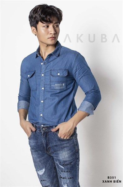 ÁO SƠMI TAY DÀI AKUBA B351