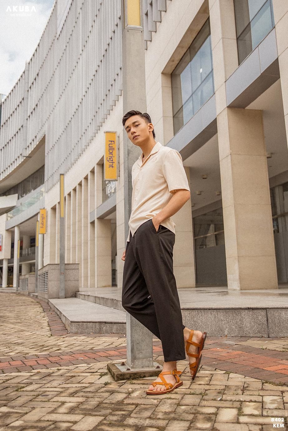 ÁO SƠMI TAY NGẮN AKUBA B402