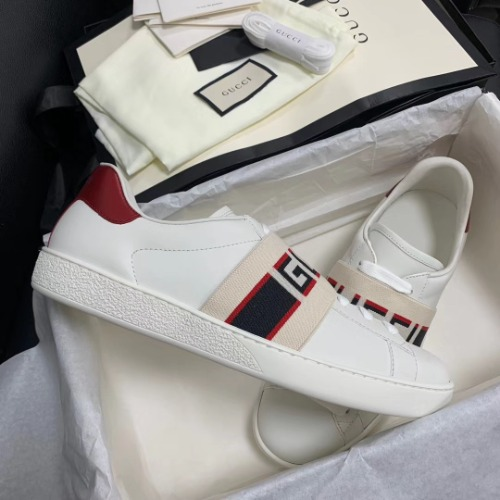 Giày Gucci Stripe Leather Sneaker 'White Red Black' 523469 0FIV0 9091 –  AUTHENTIC SHOES