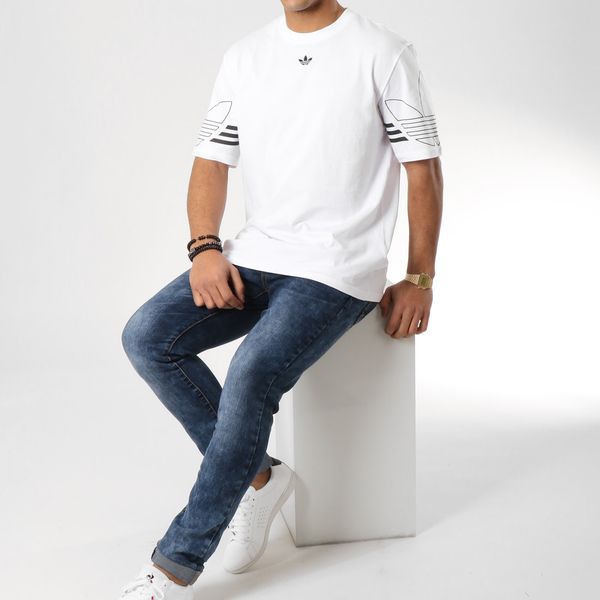 Áo Adidas Originals T Shirt Outline Trefoil Logo White DU8536 – AUTHENTIC  SHOES