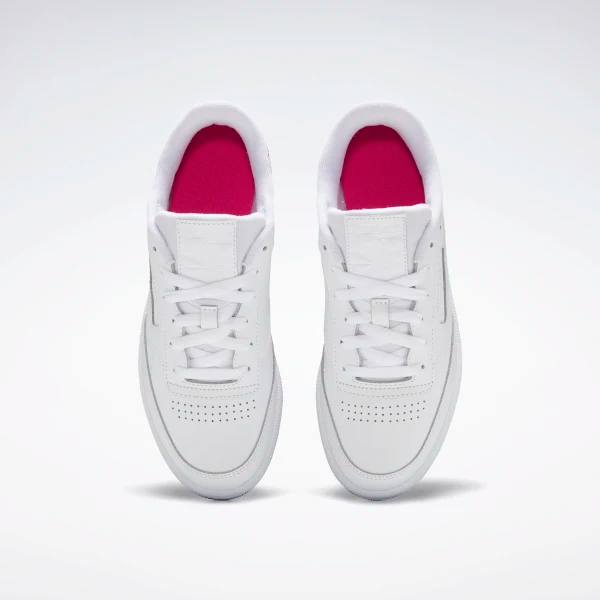 Giày Reebok Wmns Club C 85 'White Proud Pink' FW6167 – AUTHENTIC SHOES