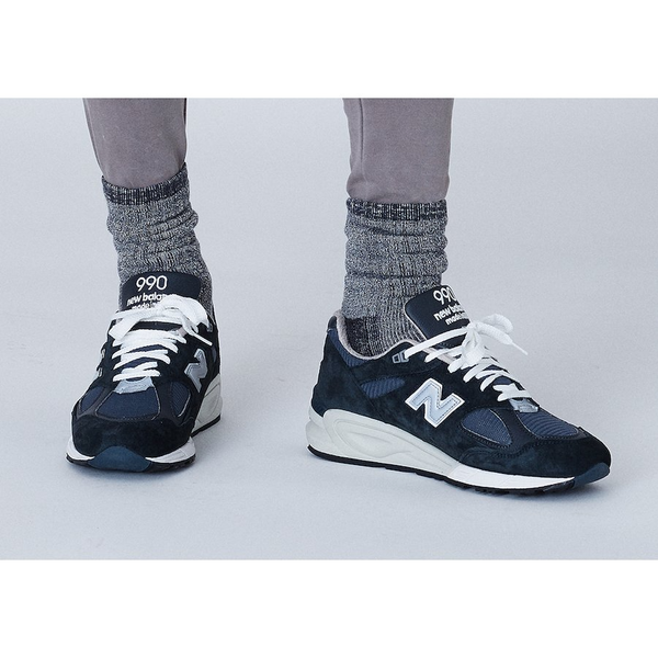 Giày New Balance 990v2 'Kith Steel Blue 
