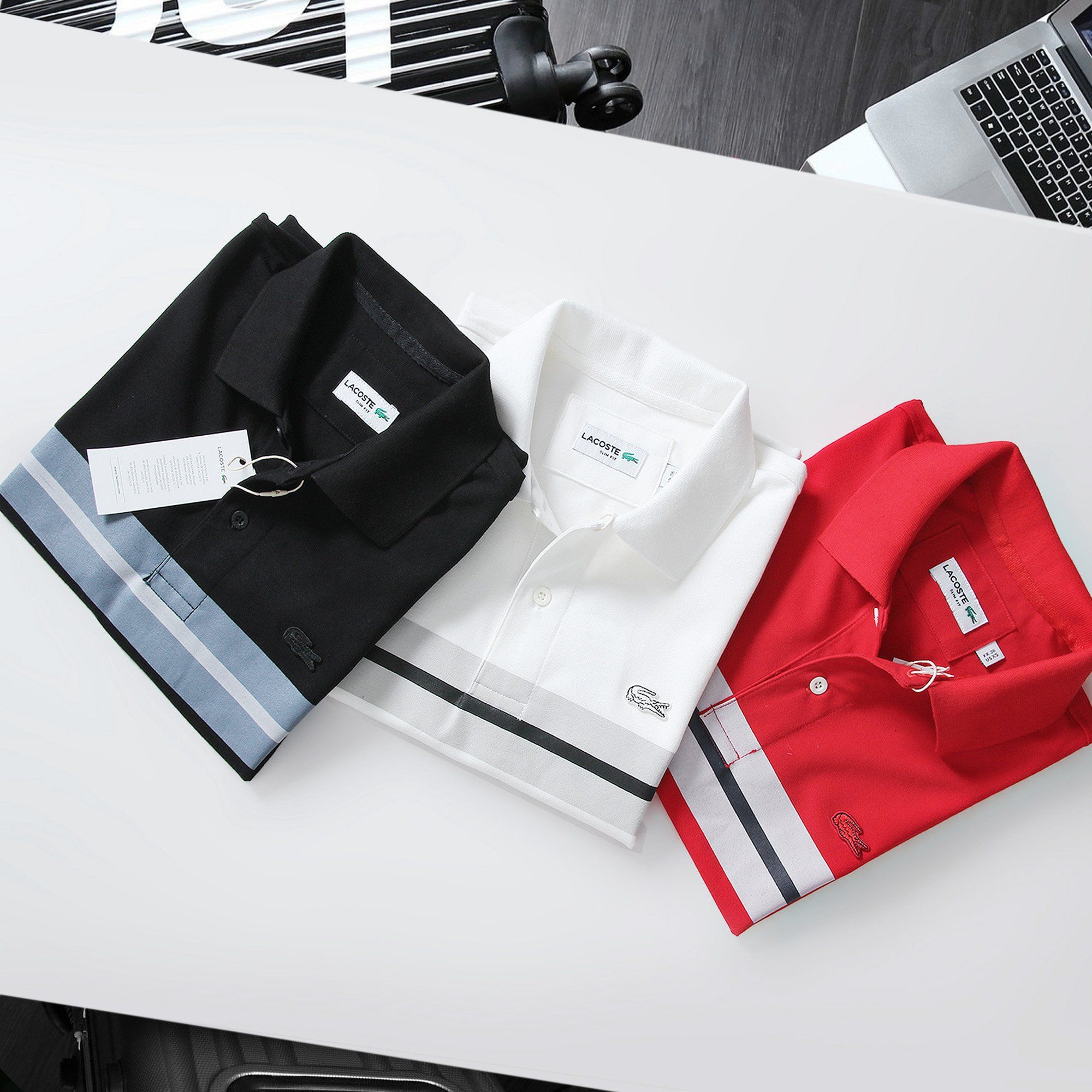 POLO L.C PHỐI SỌC NGANG