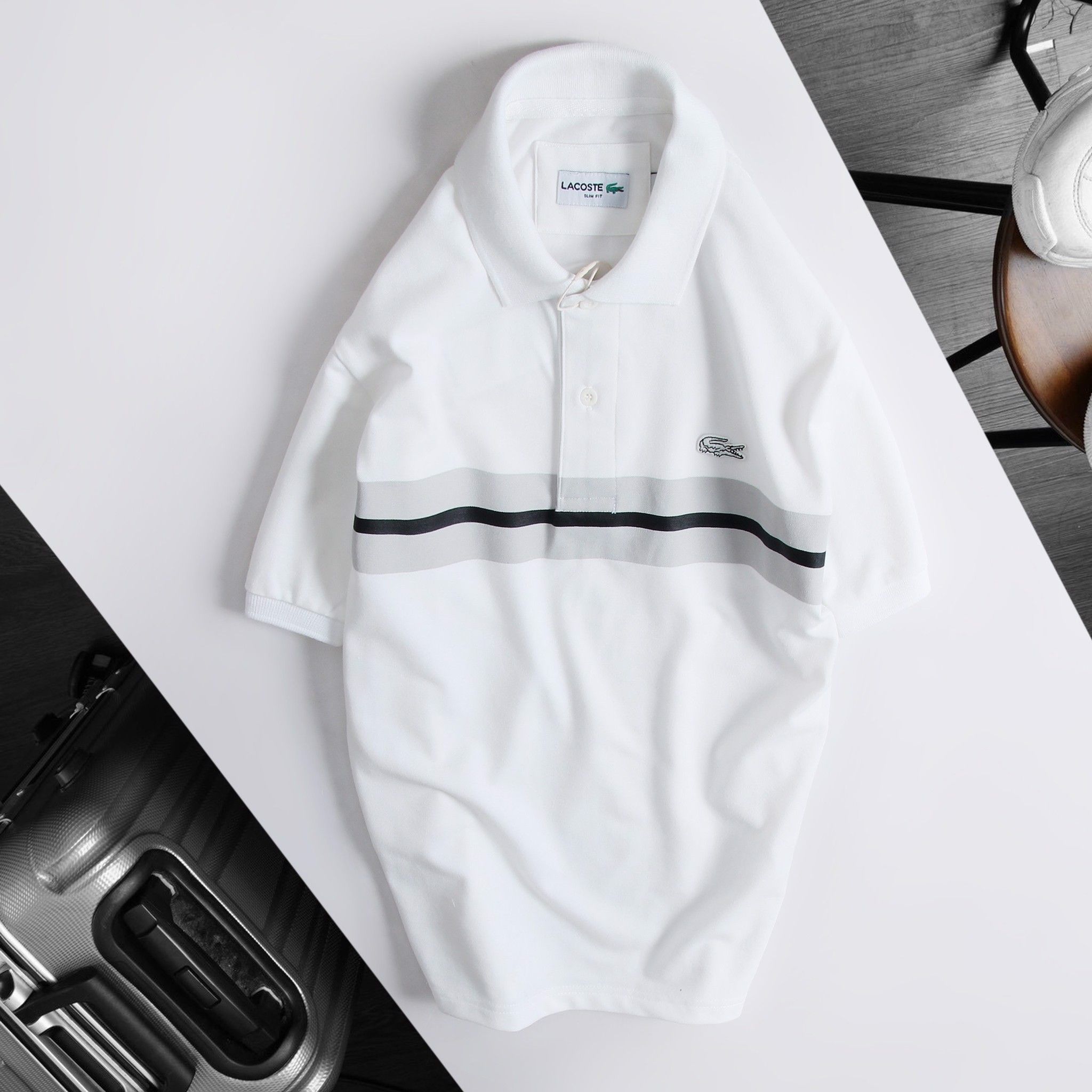 POLO L.C PHỐI SỌC NGANG