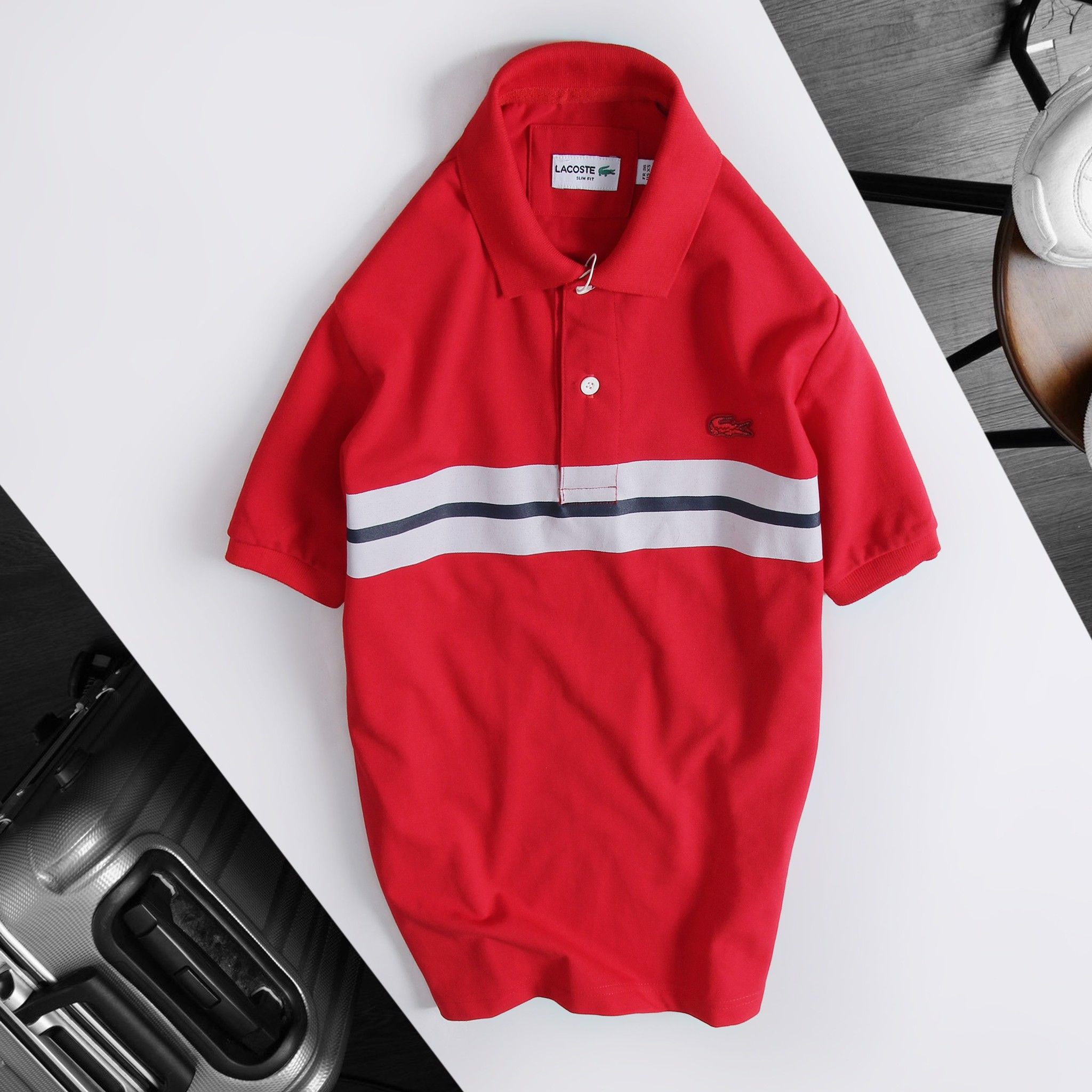 POLO L.C PHỐI SỌC NGANG