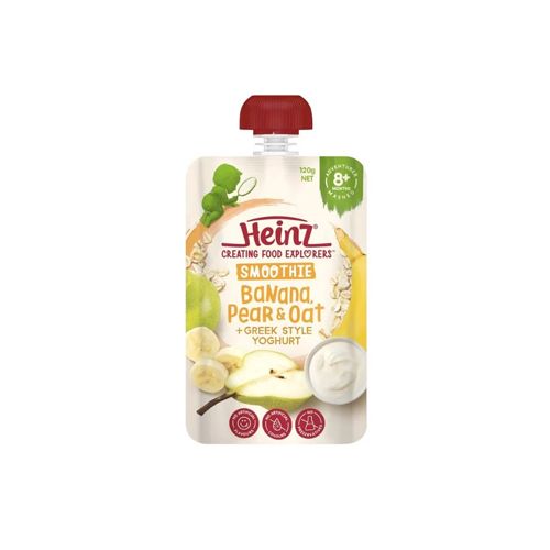 Hỗn Hợp Nghiền Vị Chuối, Lê, Yến Mạch & Sữa Chua Hy Lạp Heinz 120G