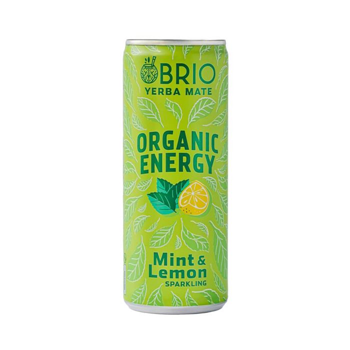 Org Enery Sparkling Drink Mint& Lemon Brio Yerba Mate 250Ml-