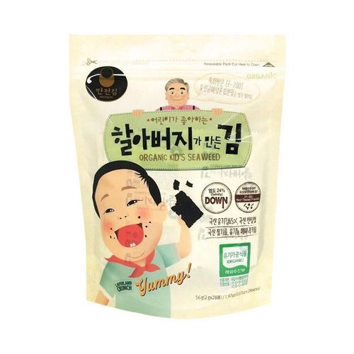 Rong Biển Lợi Khuẩn Hữu Cơ Cho Bé Manjun Foods 2Gx28- 