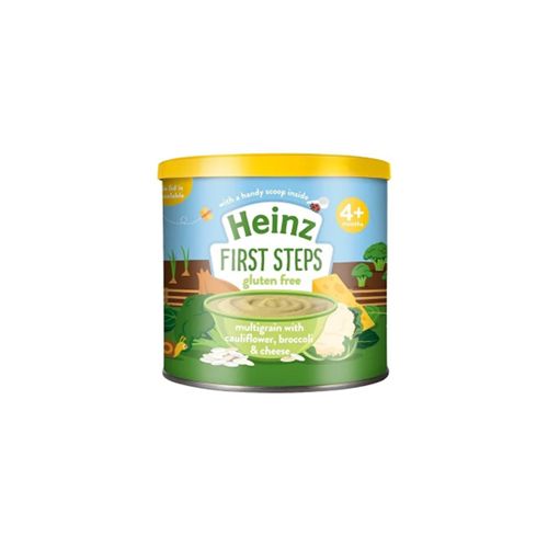 Bột Ăn Dặm Ngũ Cốc, Súp Lơ, Bông Cải & Phô Mai Heinz 200G