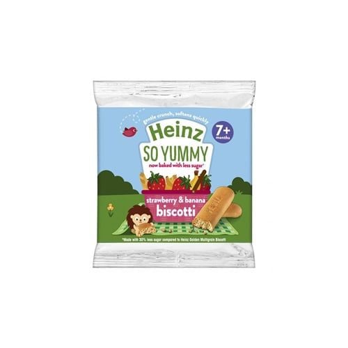 Strawberry & Banana Biscotti Less Sugar Heinz 60G Nam An Market