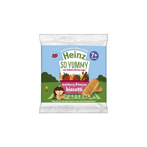 Strawberry & Banana Biscotti Less Sugar Heinz 60G- 