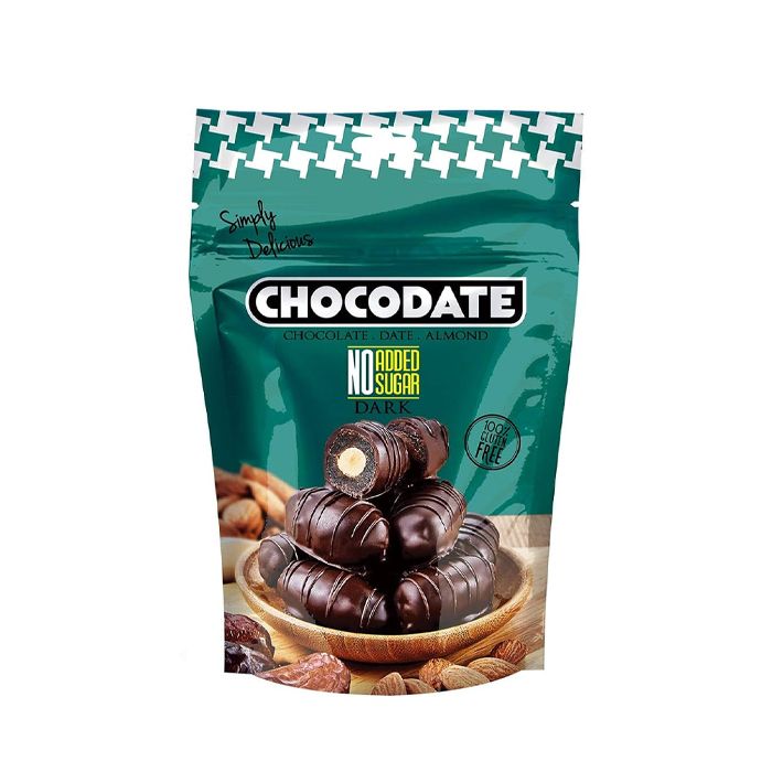 Dark Chocolate No Sugar Dates Almond Chocodate 100G-