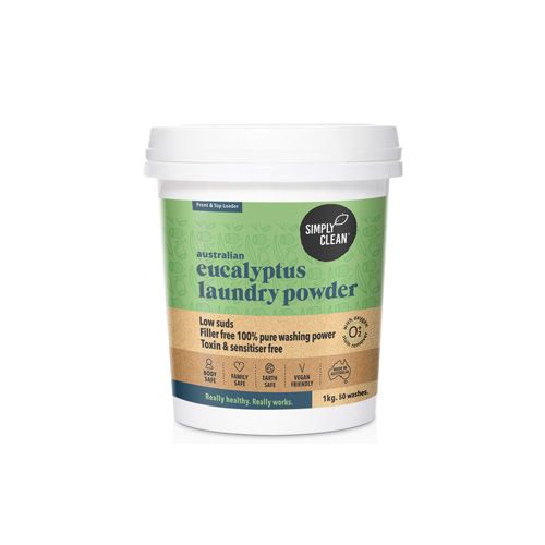 Australian Eucalyptus Laundry Powder Simply Clean 1Kg- Australian Eucalyptus Laundry Powder Simply Clean 1Kg