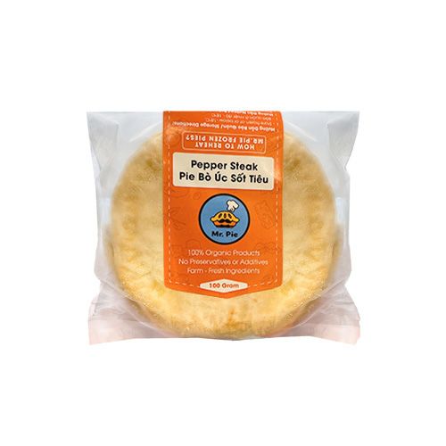 Bánh Đông Lạnh Bò Bít Tết Úc Sốt Tiêu Xanh Phú Quốc Mr Pie 100G- 