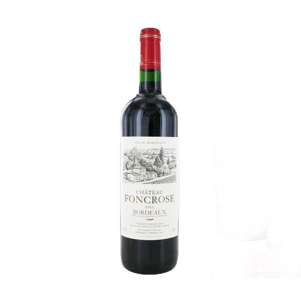 Red Wine Chateau Foncrose Cabernet Sauvignon Bordeaux 750Ml- 