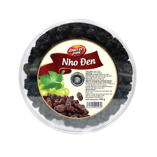 Nho Đen Sấy Khô Dan D Pak 150G- Nho Đen Sấy Khô Dan D Pak 150G