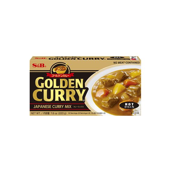 Golden Hot Curry S&B 220G- 