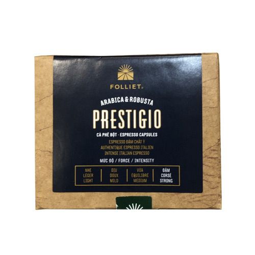 Prestigio Espresso Capsules (Strong) Folliet 60G- Prestigio Espresso Capsules (Strong) Folliet 60G