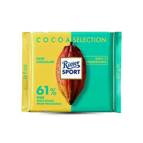 Chocolate Đen 61% Cacao Ritter Sport 100G- 