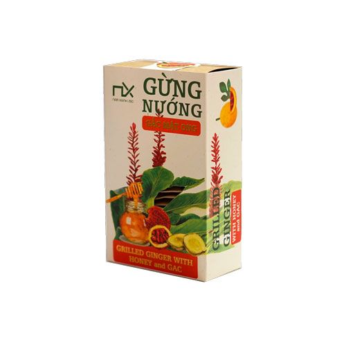 Gừng Nướng Gấc Mật Ong Nam Xanh 80G- Gừng Nướng Gấc Mật Ong Nam Xanh 80G