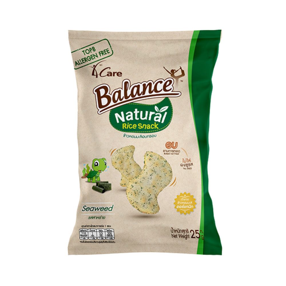 Natural Rice Snack Seaweed 4Care Balance 25G