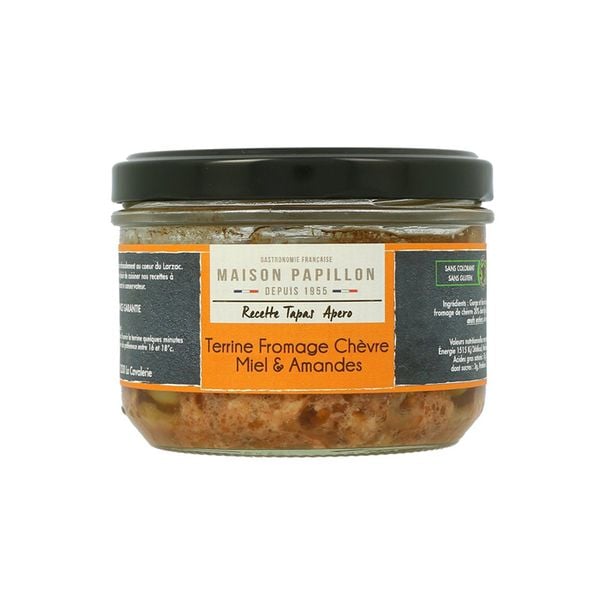 Pate Heo Với Mật Ong, Phô Mai Dê Và Hạnh Nhân Maison Papillon 160G
