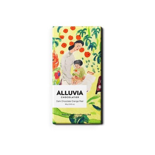 Chocolate Đen 70% Vỏ Cam Alluvia 80G- 