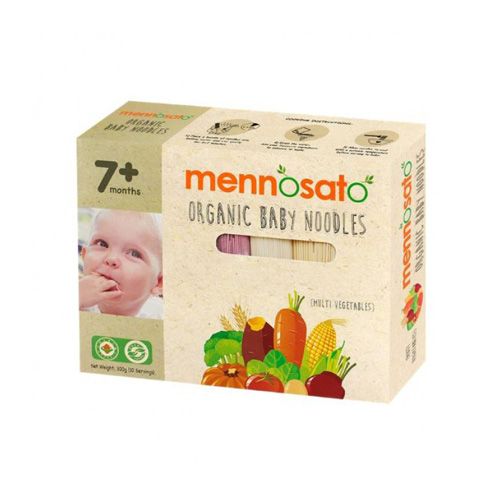Mỳ Sợi Hữu Cơ Cho Bé Hỗn Hợp Rau Củ Mennosato 300G