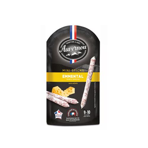 Xúc Xích Khô Mini Stick Emmental Auvernou 100G