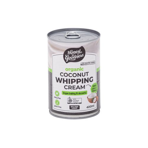 Organic Coconut Whipping Cream Honest To Goodness400Ml- Org Coconut Whipping Cream Honest To Goodness400Ml