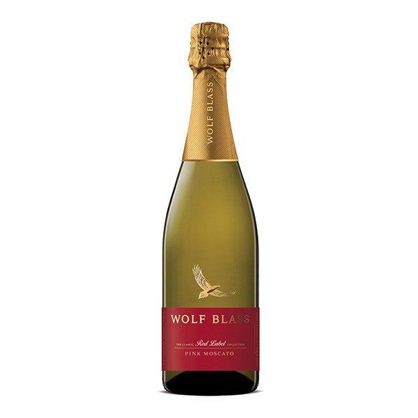 Rượu Vang Nổ Pink Moscato Nhãn Đỏ Wolf Blass 750Ml