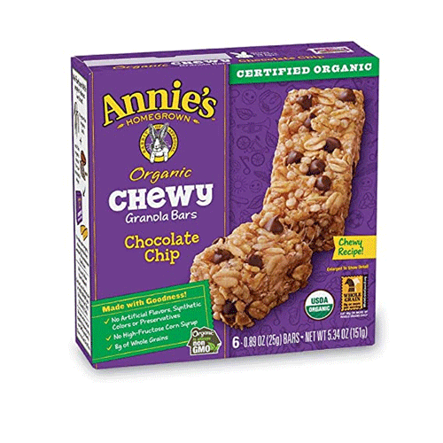 Organic Chewy Granolar And Chocolate Chip Bar Annie'S 151G- Org Chewy Granolar And Chocolate Chip Bar Annie'S 151G