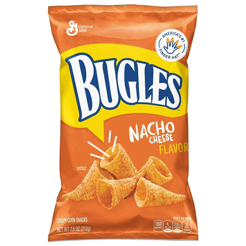 Snack Ngô Giòn Phô Mai Bugles 212G