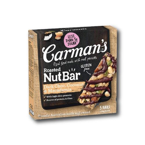 Dark Choc Macadamia & Coconut Carman'S 160G-