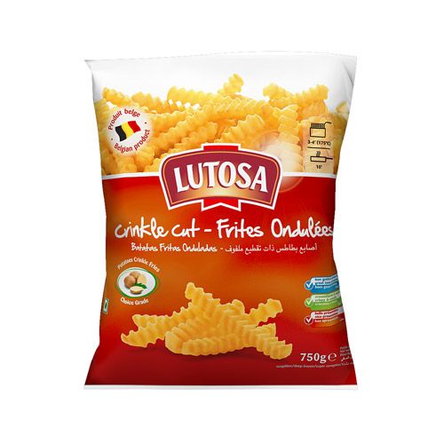 Frozen Crinkle Cut Potatoes Lutosa 750G- 
