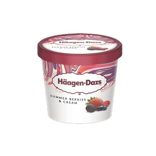 Kem Hỗn Hợp Dâu Rừng & Kem Tươi Haagen-Dazs 100Ml