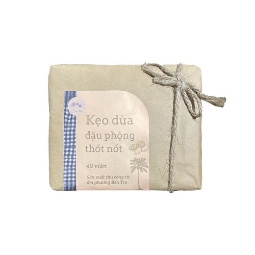 Kẹo Dừa Thốt Nốt Vị Đậu Phộng Chái Bếp 250G