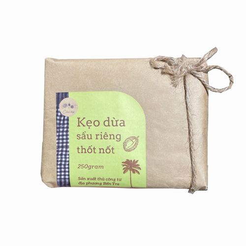 Kẹo Dừa Thốt Nốt Vị Sầu Riêng Chái Bếp 250G- 