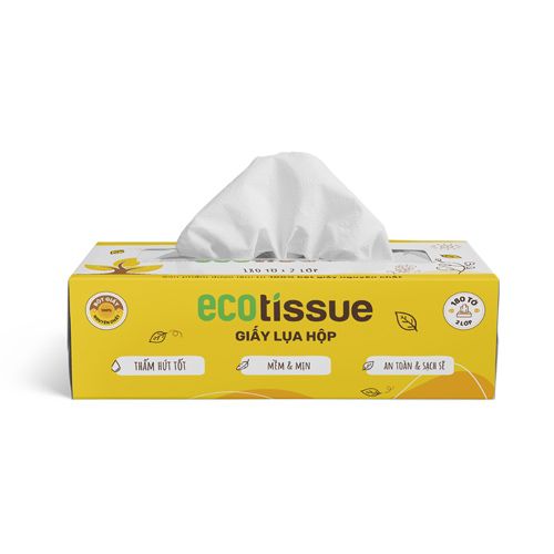 Khăn Giấy Rút Cao Cấp Ecowipes 180 Tờ/Hộp- 