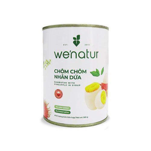 Chôm Chôm Nhân Dứa Ngâm Đường We'Natur 565G